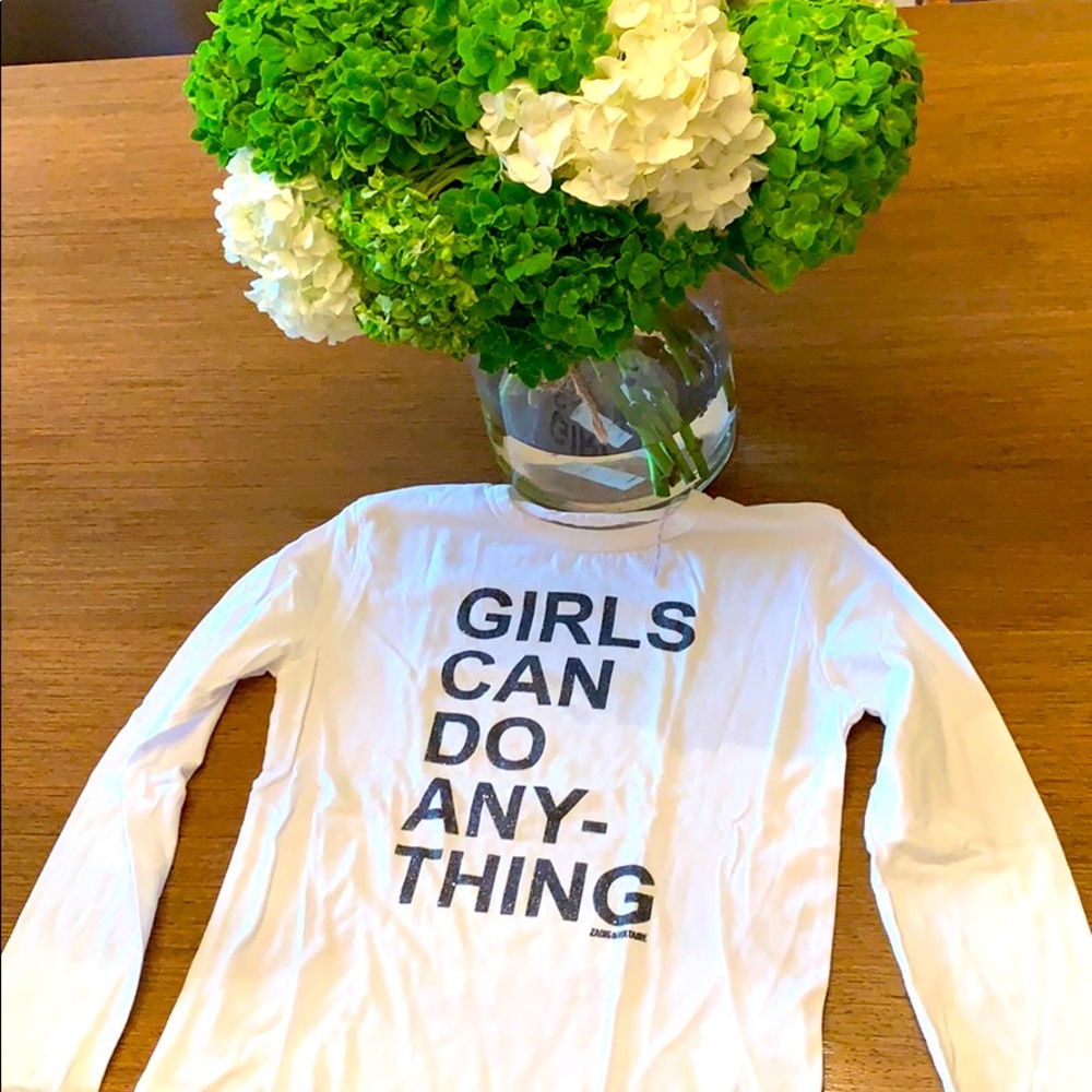 “GIRLS CAN DO ANYTHING” ZADIG AND VOLTAIRE SHIRT